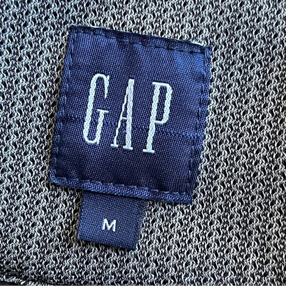 Vintage Gap Men’s Brown Jacket Size M Full Zip Lined Zip Cuffs Classic Neutral - Picture 8 of 9